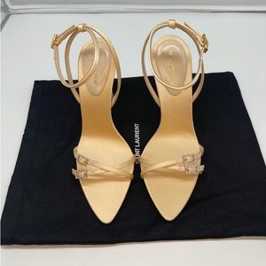Yves Saint Laurent LILA SANDALS IN CREPE SATIN size:8